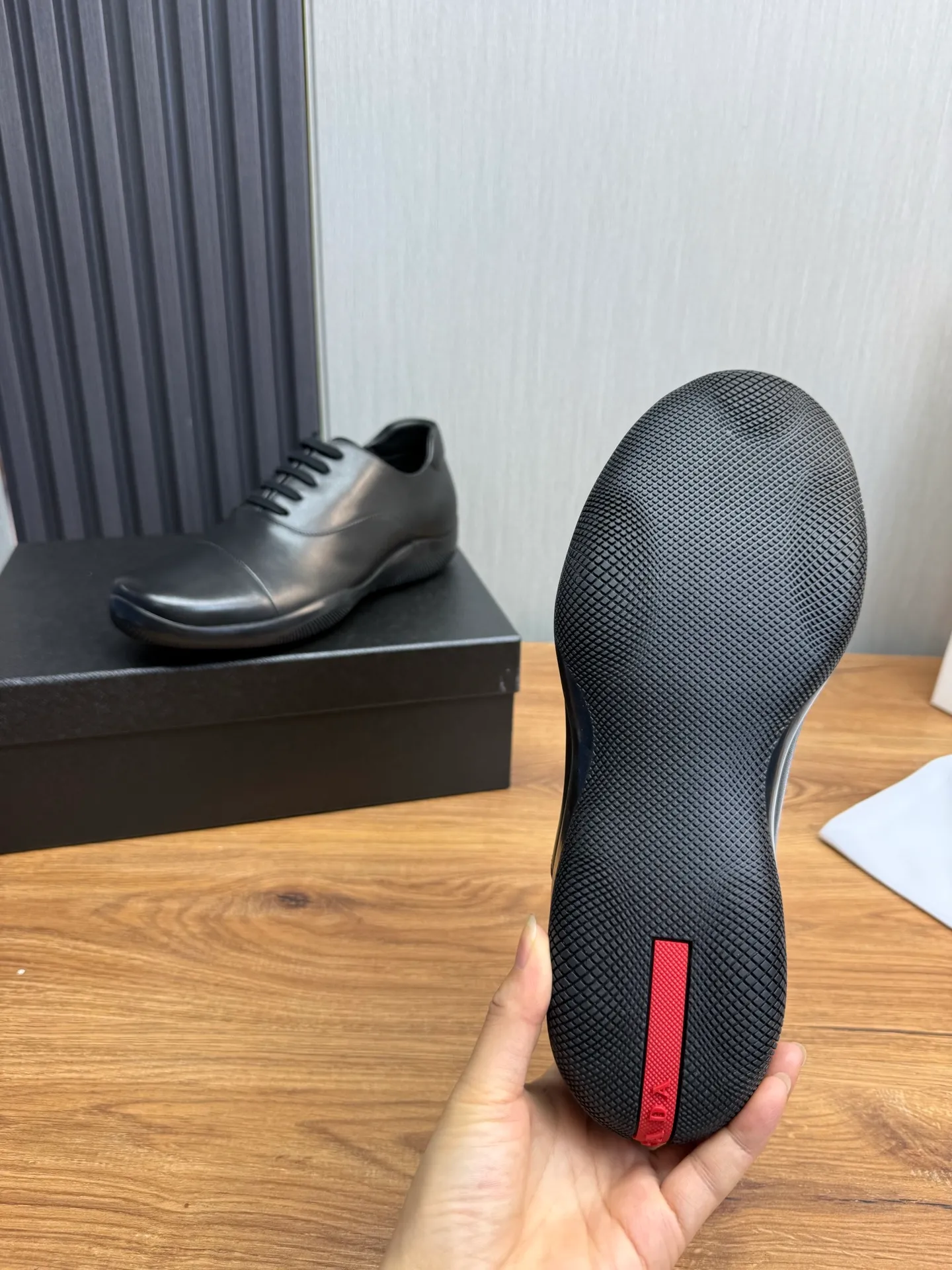 Men's shoes 💰760💰 [PRADA] New models synchronized with the official website, high-quality shipments ✔️Best sellers🔥 Original cowhide + cowhide lining, 1🆚1 replica, original original sole, 38-45 (men's 38.45 custom-made, non-refundable)